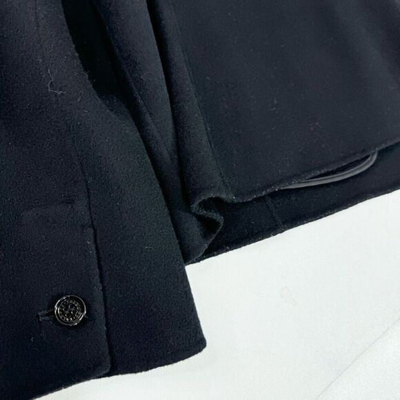 Talbots Jacket Womens 10 Black wool Button Down Blazer comfort  coat - Picture 8 of 9